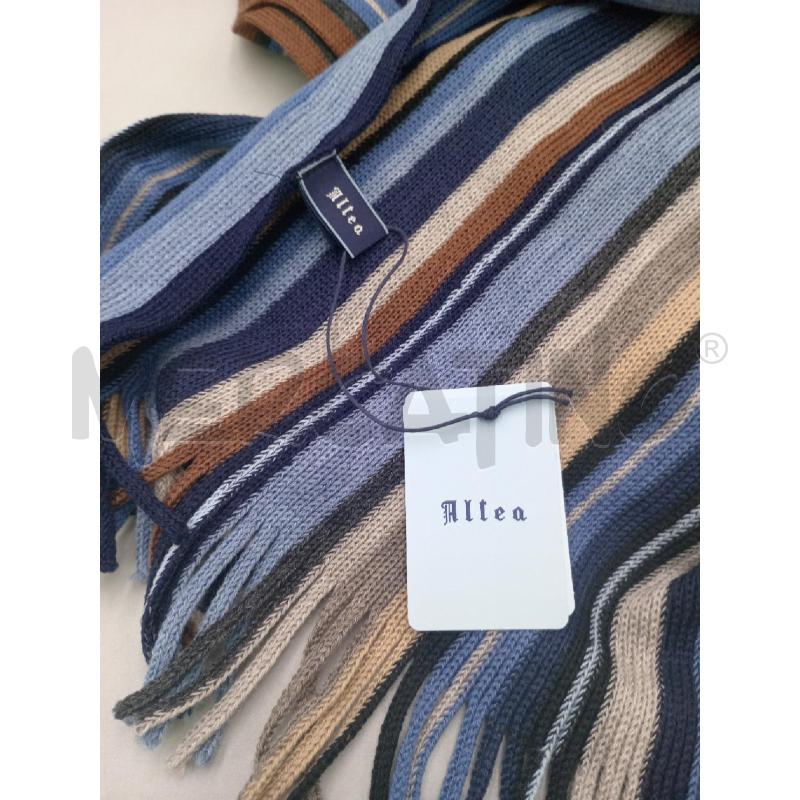 SCIARPA  ALTEA RIGHE BLU MARRONE LANA | Mercatino dell'Usato Moncalieri bengasi 4