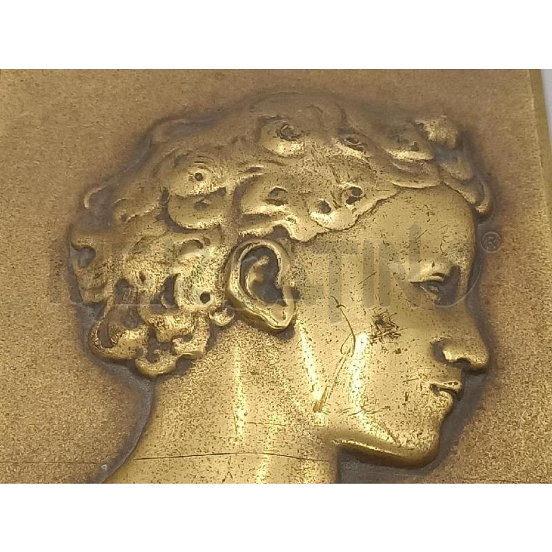 SCULTURA BRONZETTO VOLTO BAMBINO ARTISTA P. BERGER  | Mercatino dell'Usato Moncalieri bengasi 2