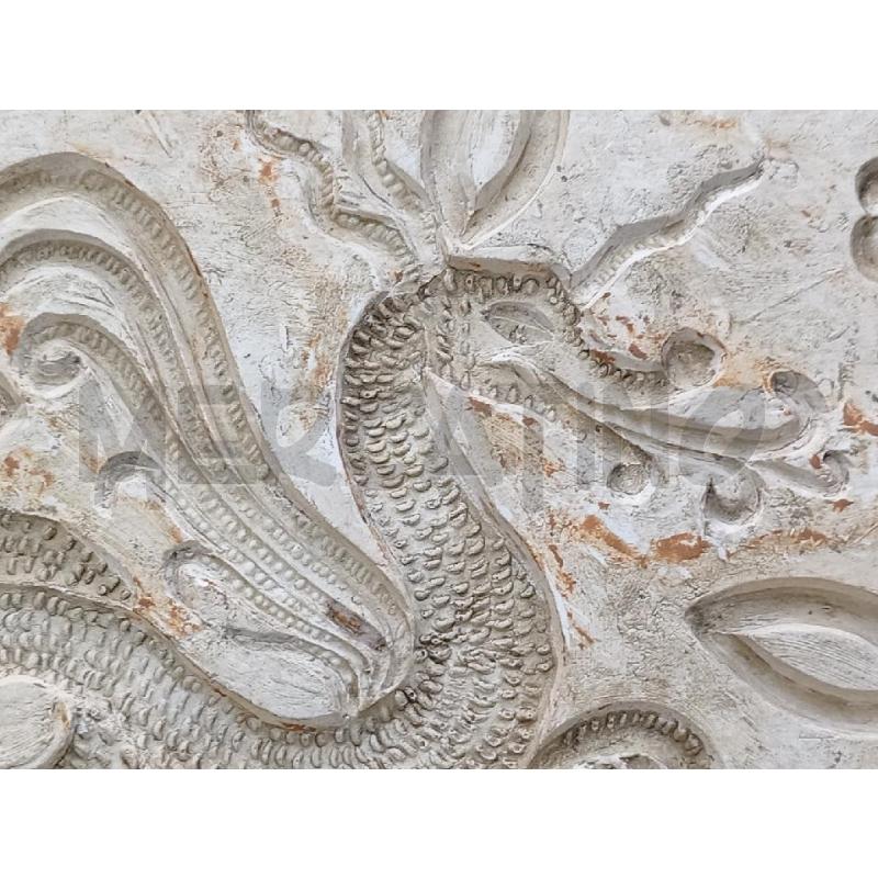 SCULTURA CALCO IN GESSO C/ANIMALE DRAGONICO E BORDO LAVORATO  | Mercatino dell'Usato Moncalieri bengasi 5