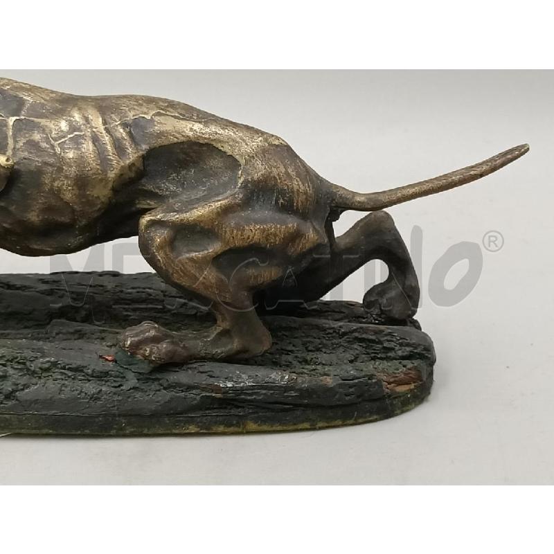 SCULTURA CANE CACCIA BRONZO 32 CM | Mercatino dell'Usato Moncalieri bengasi 2