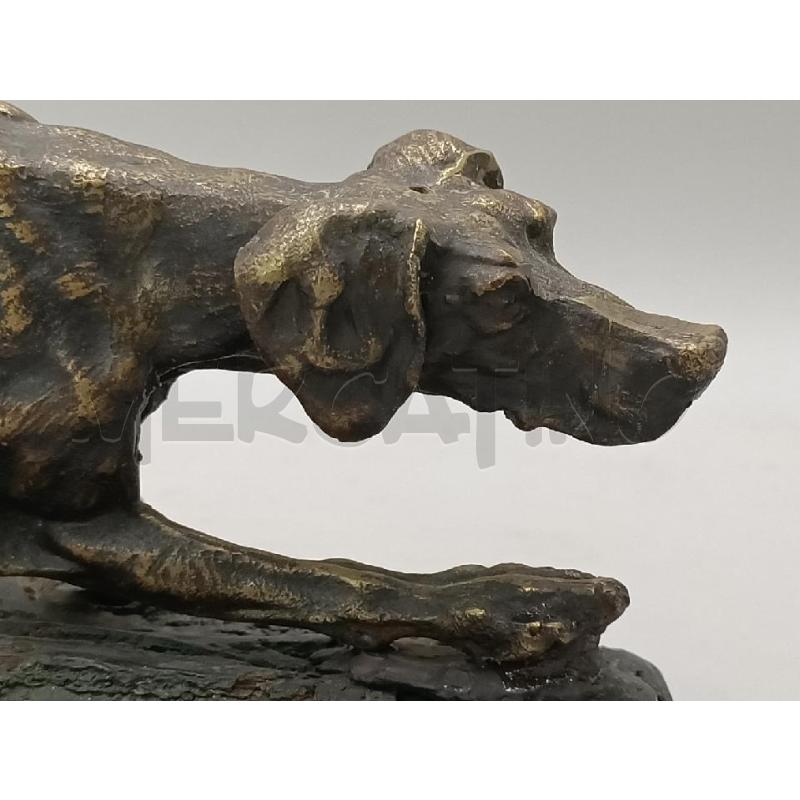 SCULTURA CANE CACCIA BRONZO 32 CM | Mercatino dell'Usato Moncalieri bengasi 4