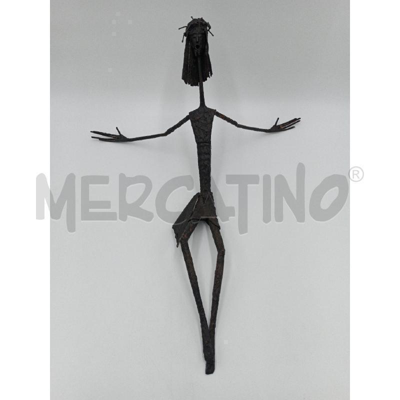 SCULTURA CRISTO STILIZZATA FERRO CM 54 X 44 | Mercatino dell'Usato Moncalieri bengasi 1