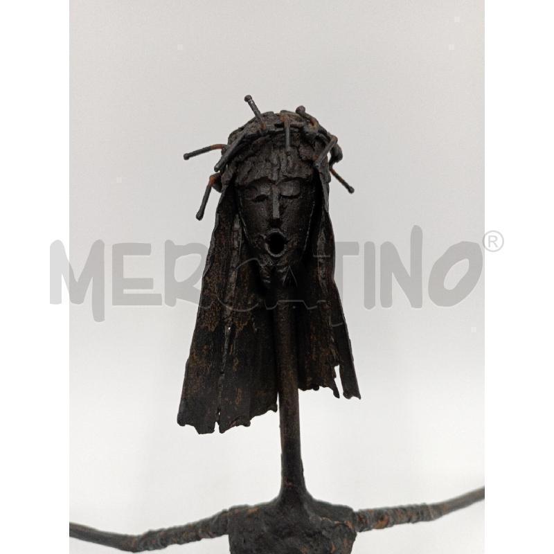 SCULTURA CRISTO STILIZZATA FERRO CM 54 X 44 | Mercatino dell'Usato Moncalieri bengasi 3