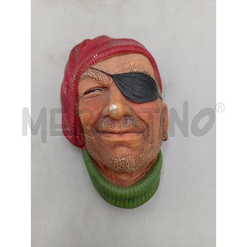 SCULTURA GESSO TESTA BOSSON ENGLAND PIRATA C/NASO SBECCATO  | Mercatino dell'Usato Moncalieri bengasi 1