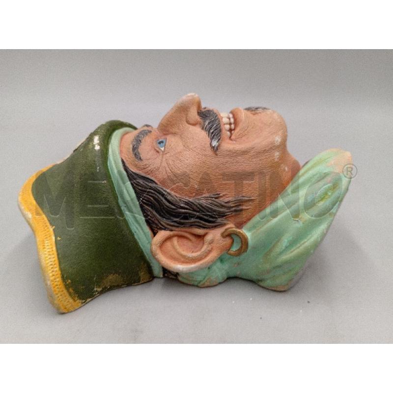 SCULTURA GESSO TESTA CAPITAIN KIDD NASO SBECCATO  | Mercatino dell'Usato Moncalieri bengasi 4