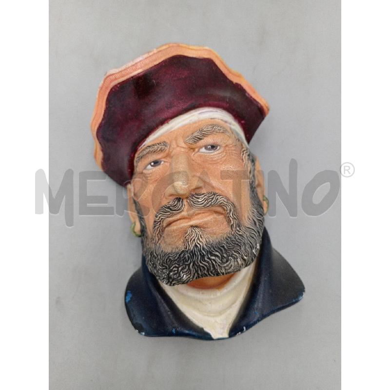 SCULTURA GESSO TESTA CAPTAIN MORGAN MADE IN ENGLAND  | Mercatino dell'Usato Moncalieri bengasi 1