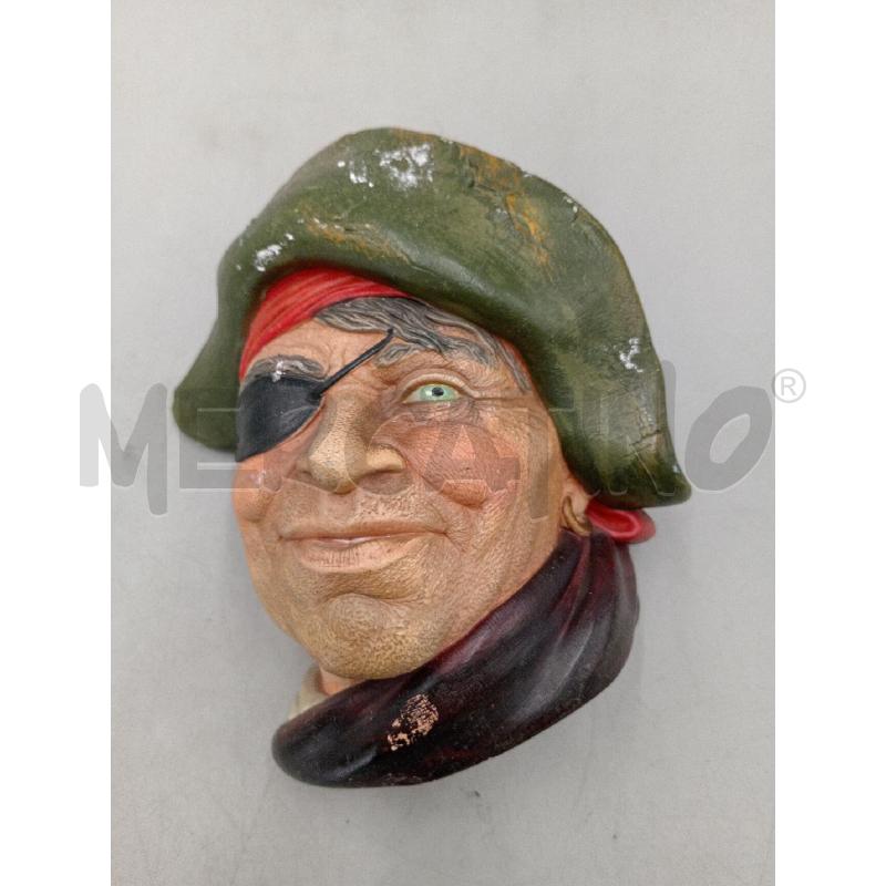 SCULTURA GESSO TESTA PIRATA SORRIDENTE MADE IN ENGLAND  | Mercatino dell'Usato Moncalieri bengasi 1