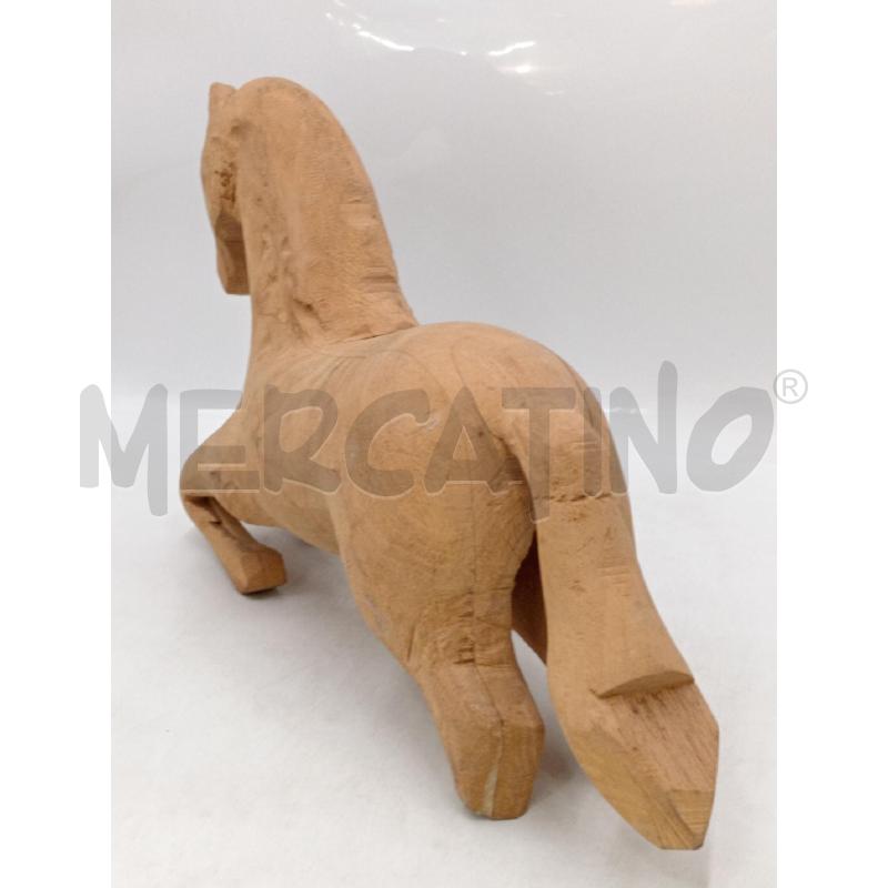 SCULTURA LEGNO CAVALLINO C/ZAMPE MANCANTI  | Mercatino dell'Usato Moncalieri bengasi 2