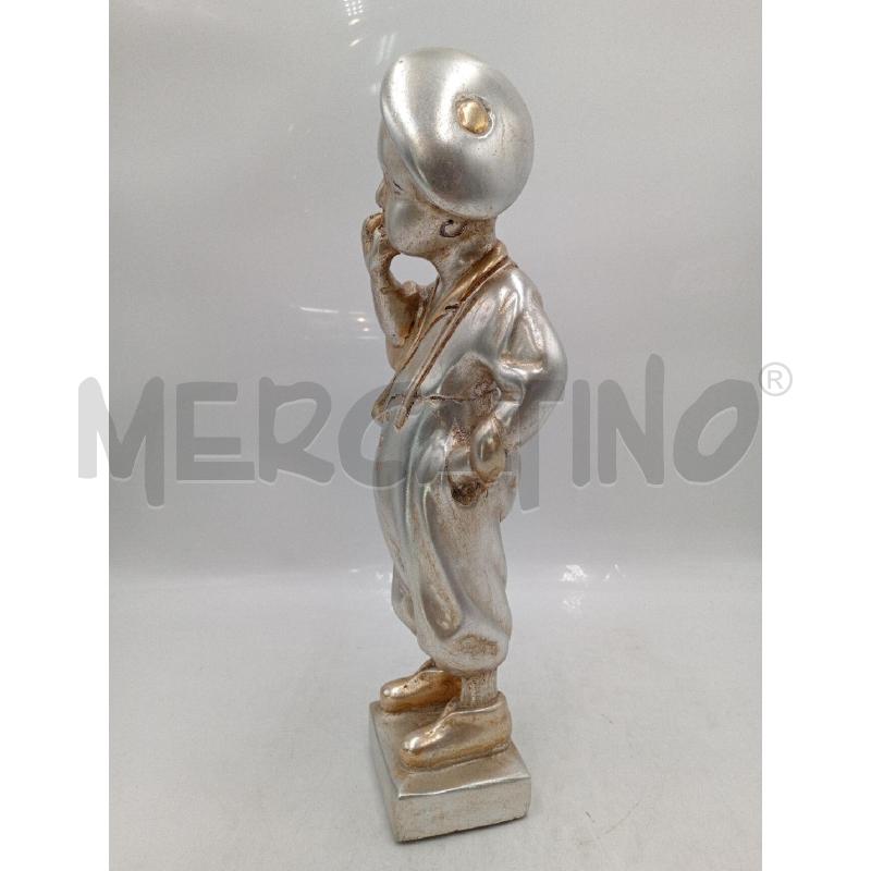 SCULTURA LEGNO DIPINTO SCUGNIZZO | Mercatino dell'Usato Moncalieri bengasi 4