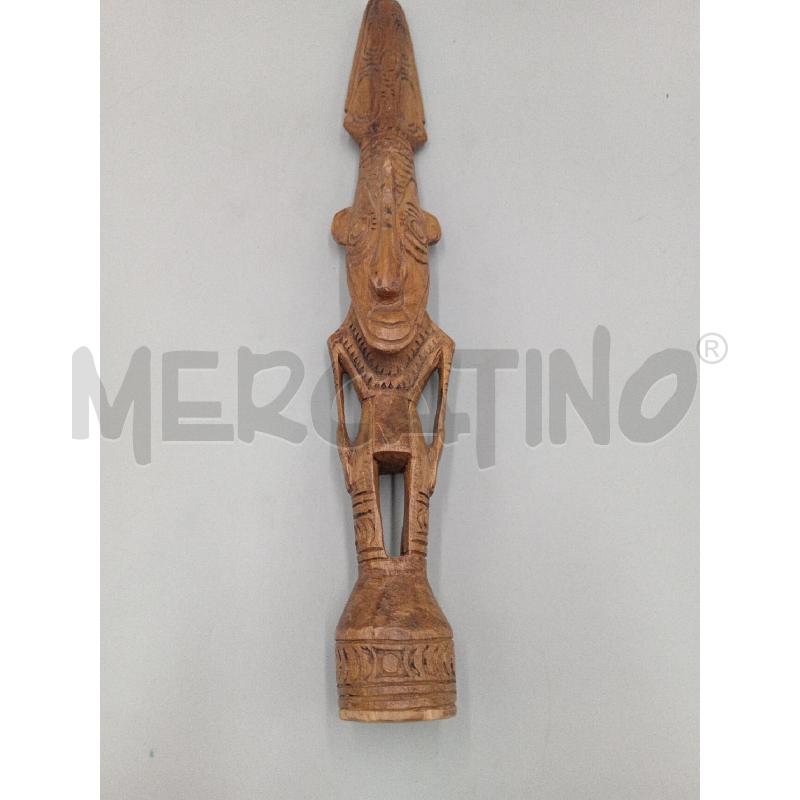 SCULTURA LEGNO ETNICA PERSONAGGIO PARTICOLARE  | Mercatino dell'Usato Moncalieri bengasi 1
