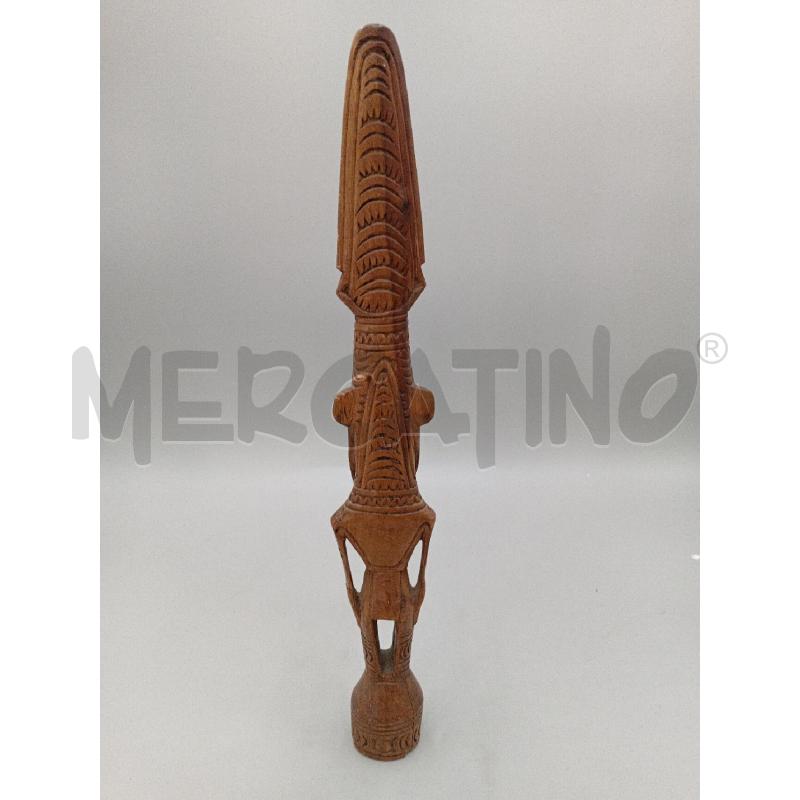 SCULTURA LEGNO ETNICA PERSONAGGIO PARTICOLARE  | Mercatino dell'Usato Moncalieri bengasi 2