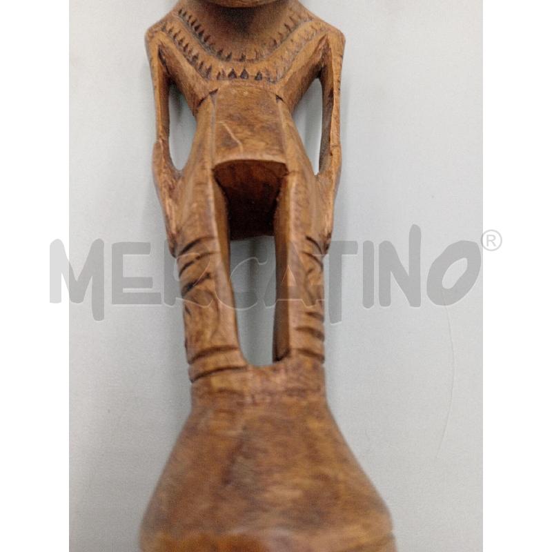 SCULTURA LEGNO ETNICA PERSONAGGIO PARTICOLARE  | Mercatino dell'Usato Moncalieri bengasi 4