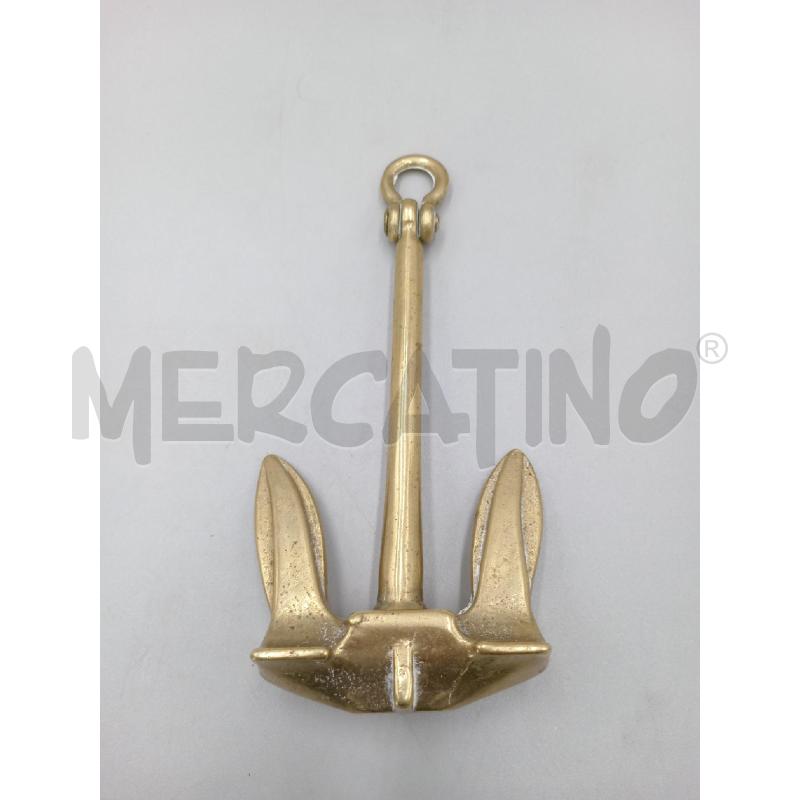 SCULTURA METALLO BRONZETTO ANCORA | Mercatino dell'Usato Moncalieri bengasi 1