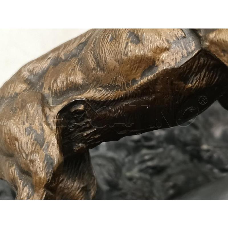 SCULTURA PICCOLA CANE BRONZO H. 11 | Mercatino dell'Usato Moncalieri bengasi 5