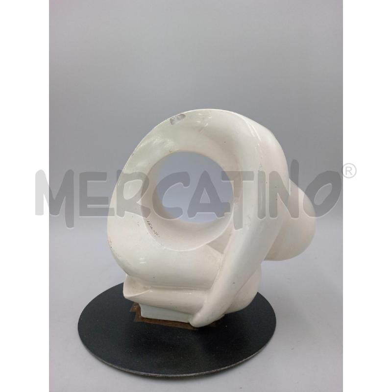 SCULTURA PISANO GESSO ASTRATTA UOMO CHINO CM 20 | Mercatino dell'Usato Moncalieri bengasi 1