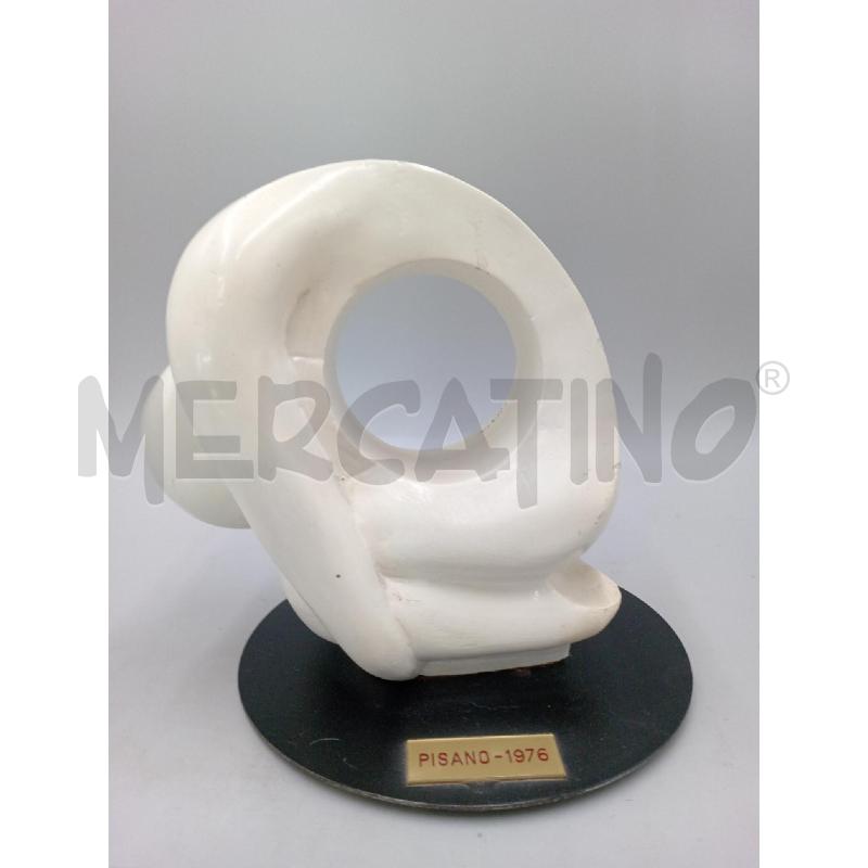 SCULTURA PISANO GESSO ASTRATTA UOMO CHINO CM 20 | Mercatino dell'Usato Moncalieri bengasi 2