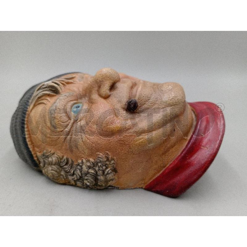 SCULTURA TESTA GESSO MADE IN ENGLAND SIGNOROTTO SORRIDENTE OCCHI AZZURRI  | Mercatino dell'Usato Moncalieri bengasi 4