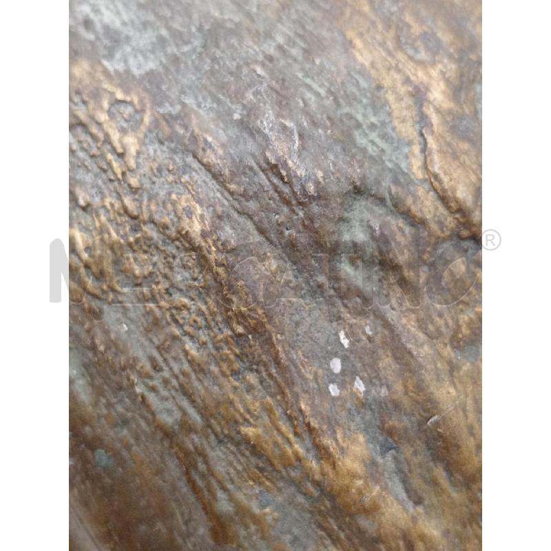 SCULTURA TESTA UOMO BARBUTO TRISTE DORATO C/FIRMA INTERNA  | Mercatino dell'Usato Moncalieri bengasi 5