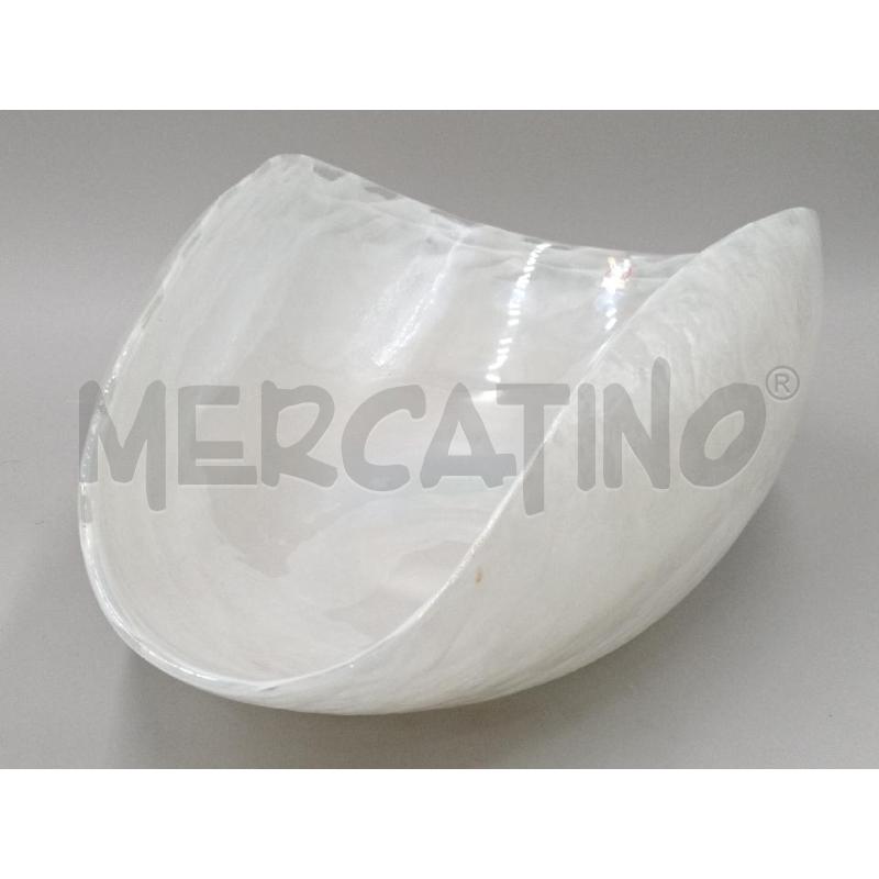 SCULTURA VETRO ARTISTICO MURANO OPALINE FORMA STILE CONCHIGLIA  | Mercatino dell'Usato Moncalieri bengasi 1