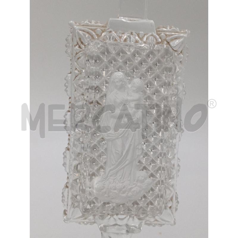 SCULTURA VETRO LASTRA MADONNINA C/CROCE ALTA  | Mercatino dell'Usato Moncalieri bengasi 2