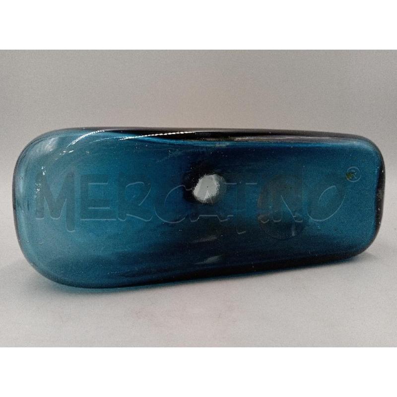 SCULTURA VETRO STILE MURANO ATTRIBUIBILE ANGELO BALLARIN COLORAZIONE SFUMATURE DI BLU E BULLICATO | Mercatino dell'Usato Moncalieri bengasi 4