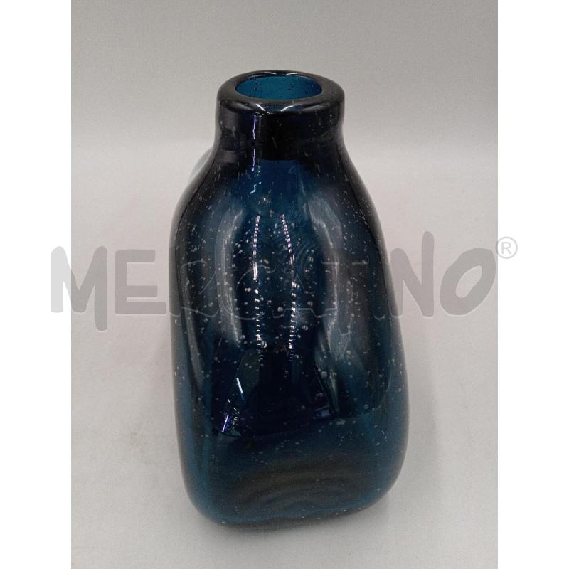 SCULTURA VETRO STILE MURANO ATTRIBUIBILE ANGELO BALLARIN COLORAZIONE SFUMATURE DI BLU E BULLICATO | Mercatino dell'Usato Moncalieri bengasi 5