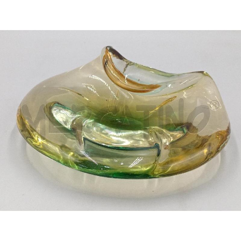 SCULTURA VETRO STILE MURANO ATTRIBUIBILE JAN BROZ BICOLORE | Mercatino dell'Usato Moncalieri bengasi 1