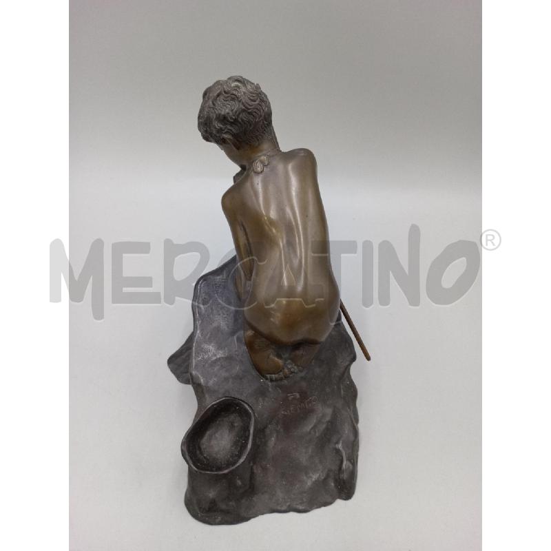 SCULTURA VINZENZO GEMITO BRONZETTO CM 22.5 X 13  | Mercatino dell'Usato Moncalieri bengasi 3