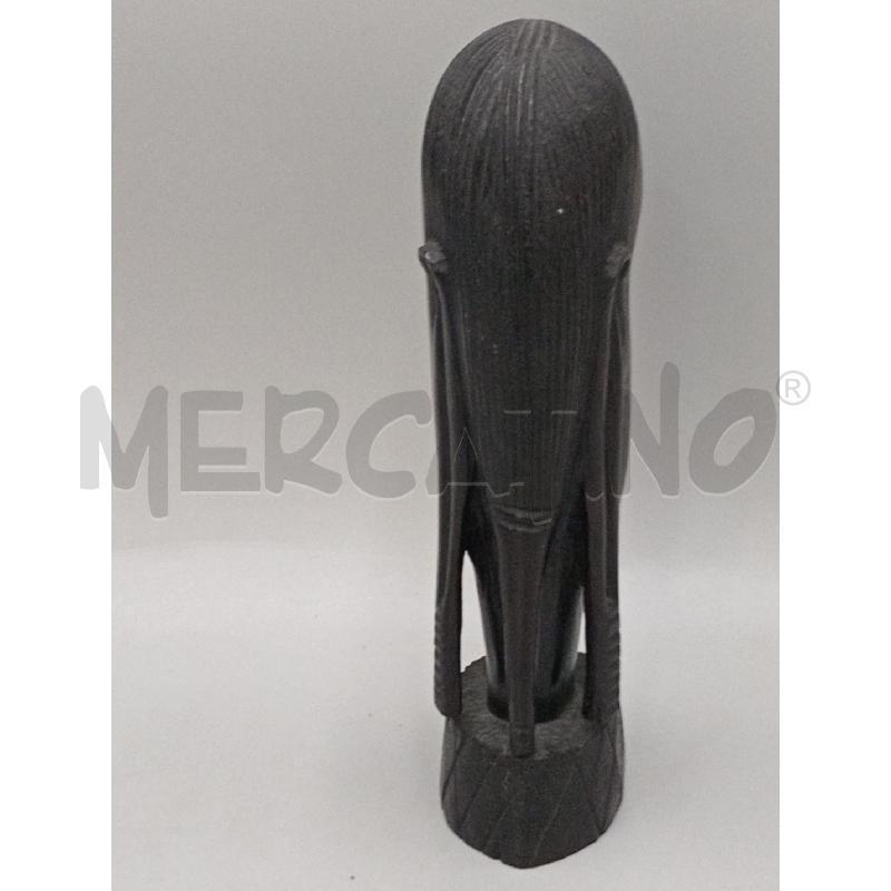 SCULTURA VOLTO AFRICANA CONGO LAVORATA A MANO CM 22 | Mercatino dell'Usato Moncalieri bengasi 3