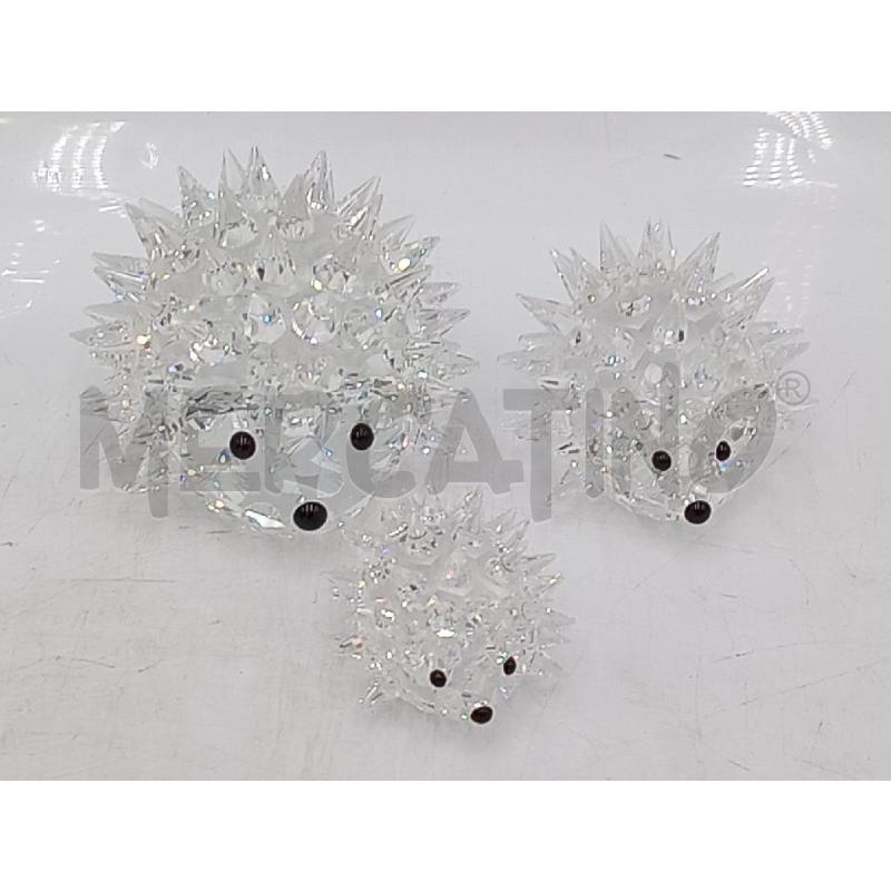 SCULTURE CRISTALLO SWAROVSKI TRIS RICCI FAMIGLIA  | Mercatino dell'Usato Moncalieri bengasi 1
