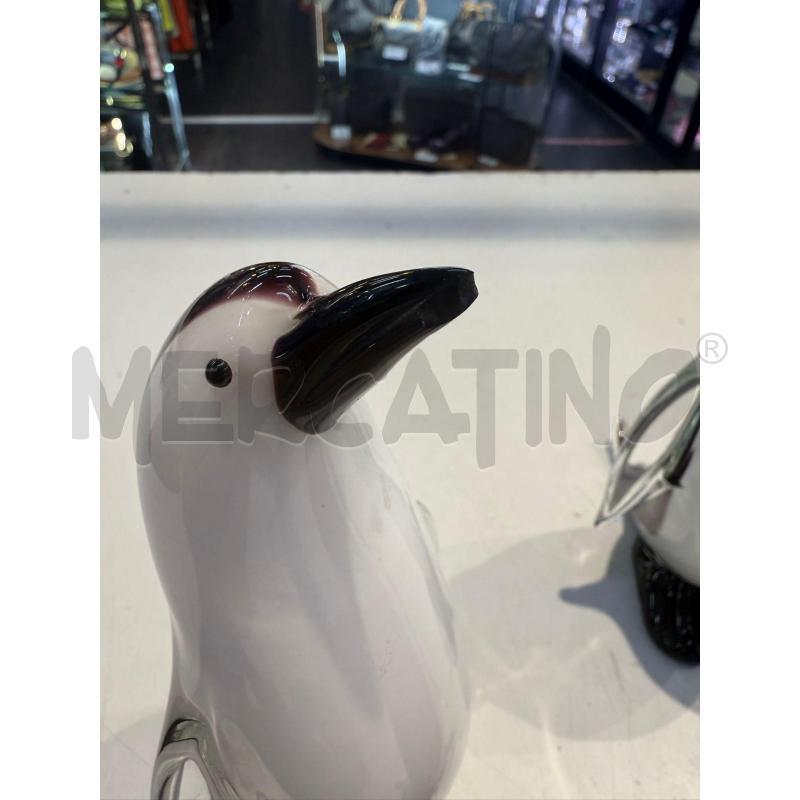 SCULTURE VETRO PINGUINI TRIS LA MURRINA C/SBECCATURE VARIE  | Mercatino dell'Usato Moncalieri bengasi 3