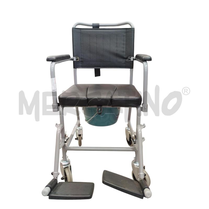 SEDIA COMODA STRUTTURA METALLO GRIGIO E SEDUTA NERA  | Mercatino dell'Usato Moncalieri bengasi 2