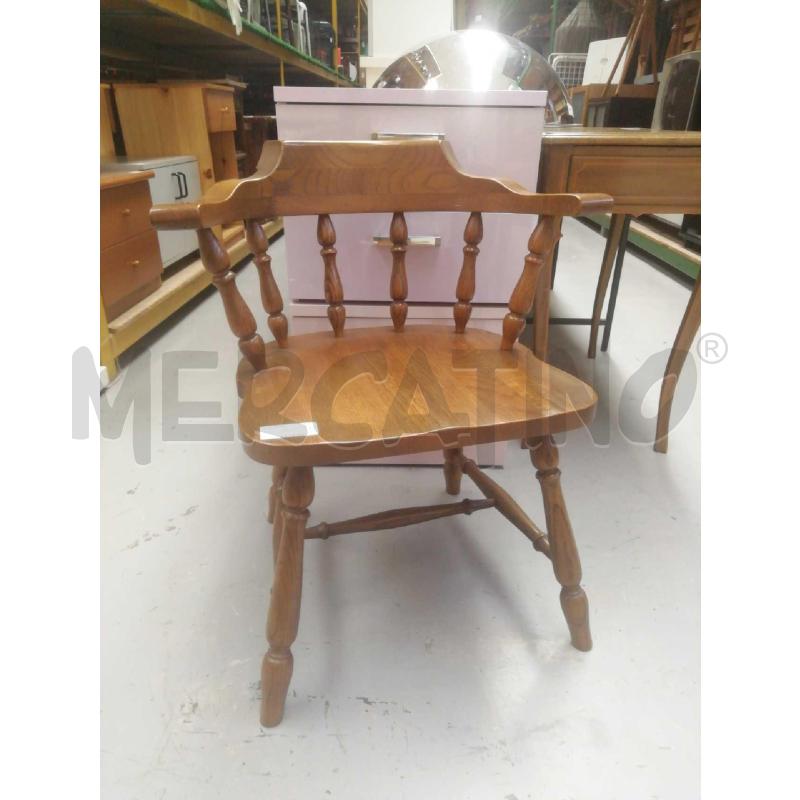 SEDIA DA SCRRIVANIA VINTAGE LEGNO MASSELLO | Mercatino dell'Usato Moncalieri bengasi 1