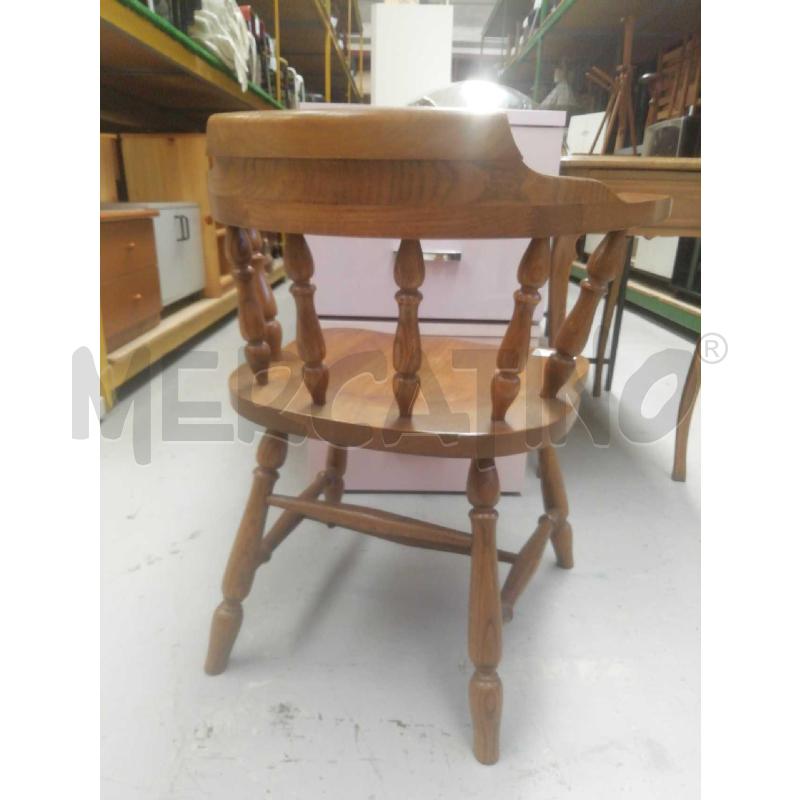 SEDIA DA SCRRIVANIA VINTAGE LEGNO MASSELLO | Mercatino dell'Usato Moncalieri bengasi 3