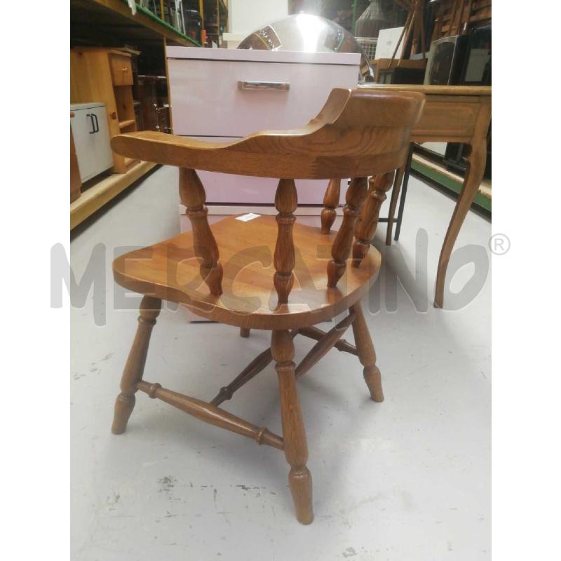 SEDIA DA SCRRIVANIA VINTAGE LEGNO MASSELLO | Mercatino dell'Usato Moncalieri bengasi 4