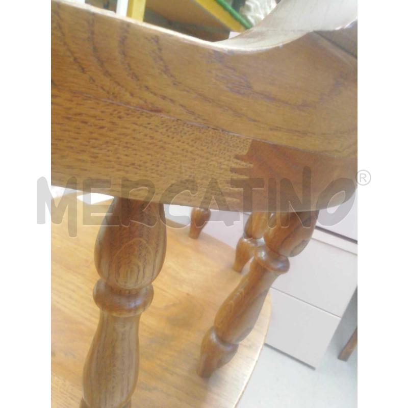 SEDIA DA SCRRIVANIA VINTAGE LEGNO MASSELLO | Mercatino dell'Usato Moncalieri bengasi 5