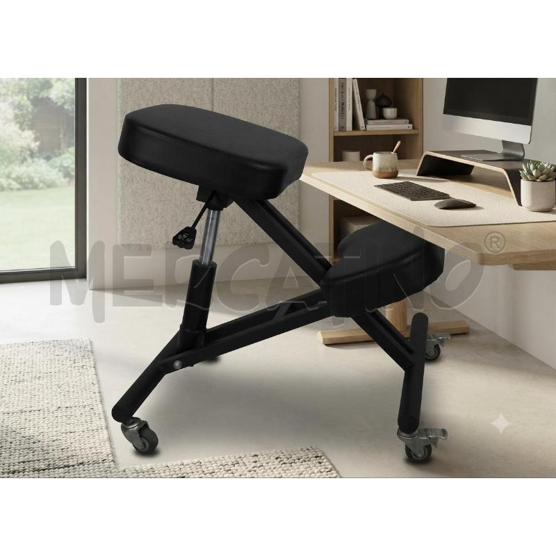 SEDIA ERGONOMICA NERA  | Mercatino dell'Usato Moncalieri bengasi 1