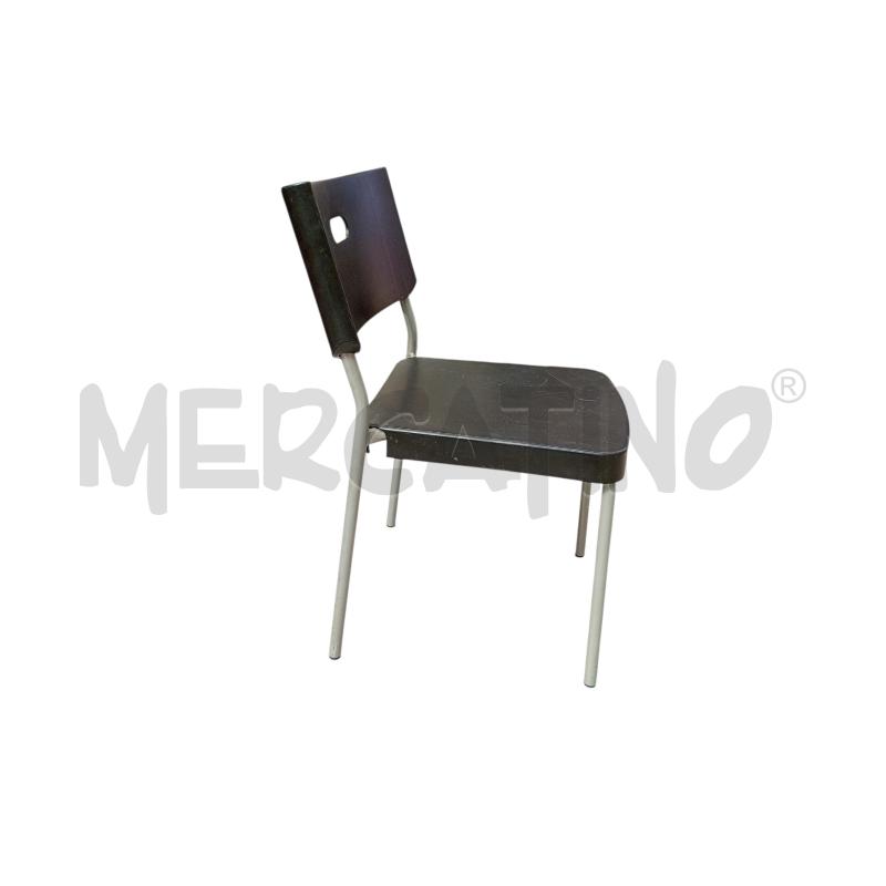 SEDIA IKEA NERA SEDUATA PLASTICA STRUTTURA METALLO | Mercatino dell'Usato Moncalieri bengasi 2