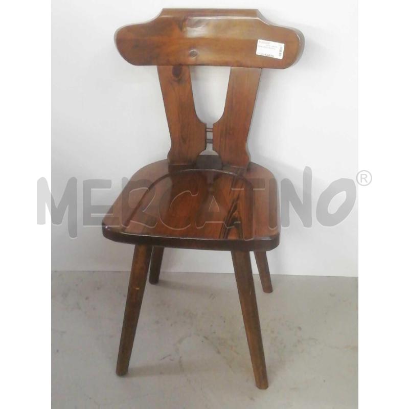SEDIA LEGNO RUSTICA  | Mercatino dell'Usato Moncalieri bengasi 1
