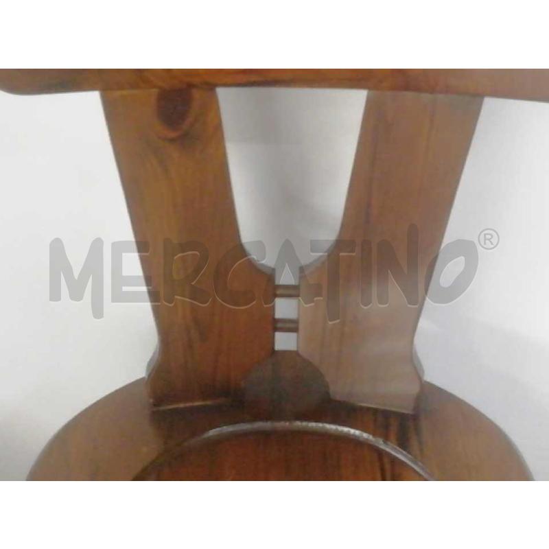 SEDIA LEGNO RUSTICA  | Mercatino dell'Usato Moncalieri bengasi 3