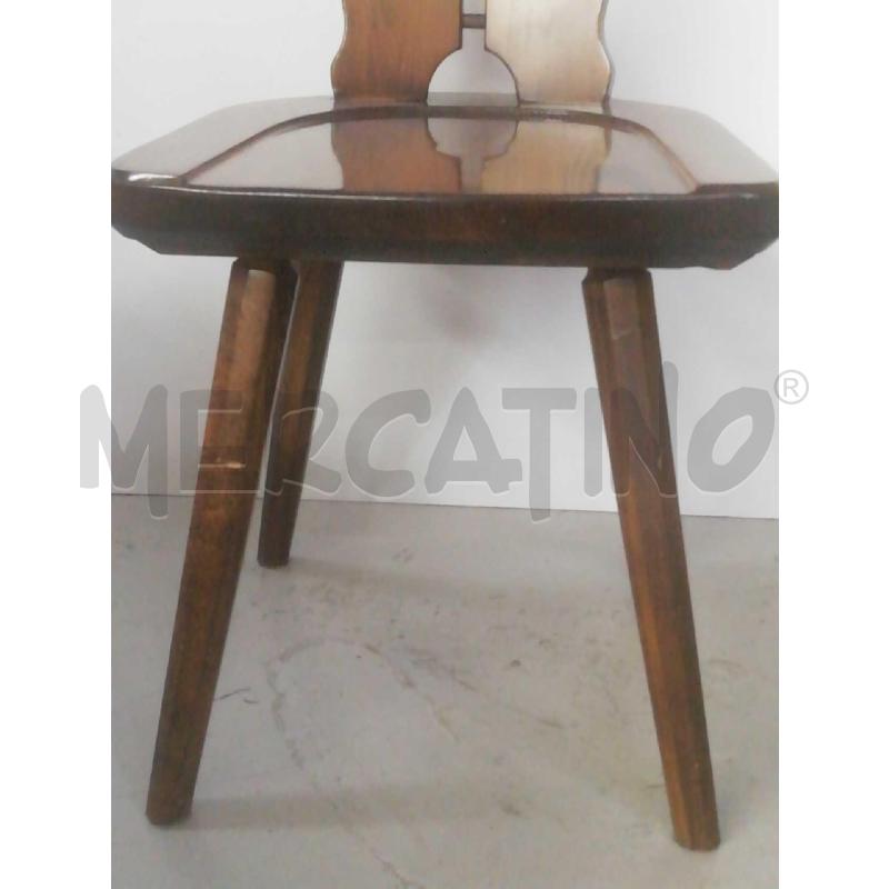 SEDIA LEGNO RUSTICA  | Mercatino dell'Usato Moncalieri bengasi 4