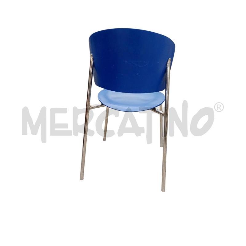 SEDIE PZ.4 PLASTICA BLU BONTEMPI GIO | Mercatino dell'Usato Moncalieri bengasi 3