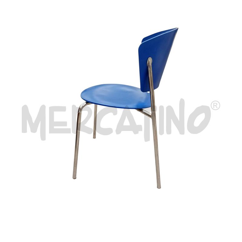 SEDIE PZ.4 PLASTICA BLU BONTEMPI GIO | Mercatino dell'Usato Moncalieri bengasi 4