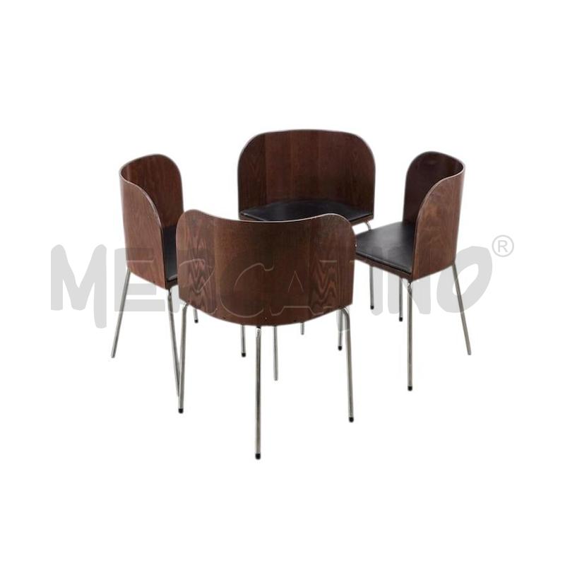 SEDIE PZ. 4 ANGOILARI SCURE IKEA | Mercatino dell'Usato Moncalieri bengasi 1