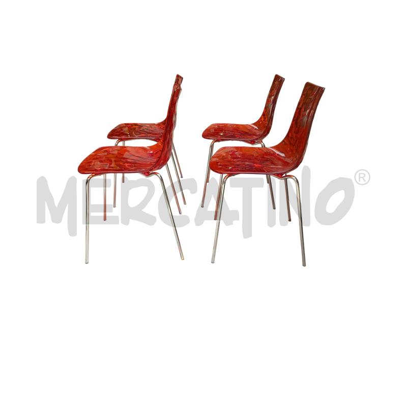 SEDIE PZ. 4 CALLIGARIS ICE ARANCIO | Mercatino dell'Usato Moncalieri bengasi 1