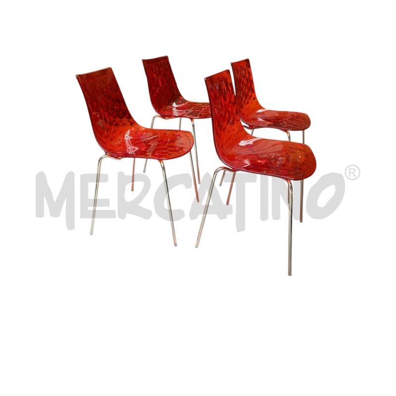SEDIE PZ. 4 CALLIGARIS ICE ARANCIO | Mercatino dell'Usato Moncalieri bengasi 2