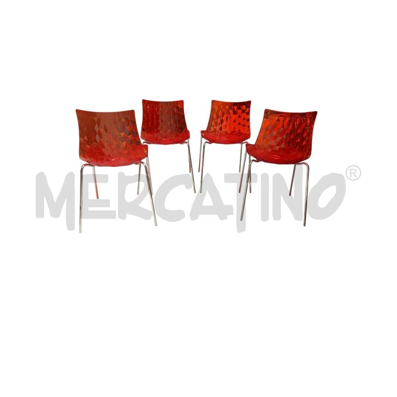 SEDIE PZ. 4 CALLIGARIS ICE ARANCIO | Mercatino dell'Usato Moncalieri bengasi 3