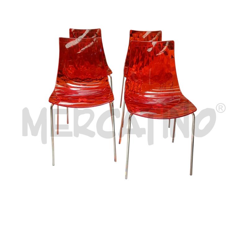 SEDIE PZ. 4 CALLIGARIS ICE ARANCIO | Mercatino dell'Usato Moncalieri bengasi 4