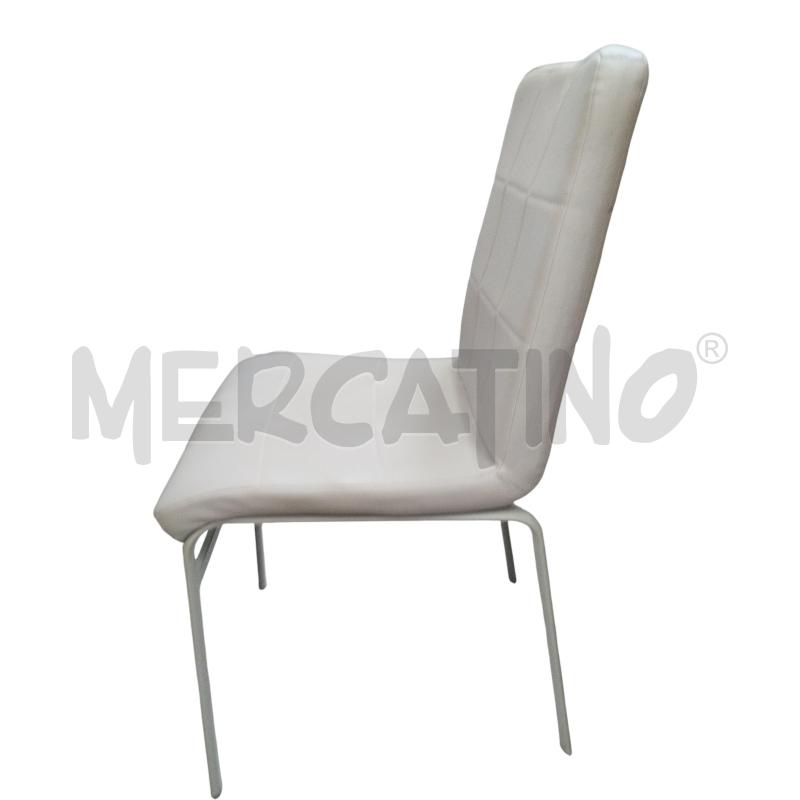 SEDIE PZ. 4 ECO PELLE GRIGGI | Mercatino dell'Usato Moncalieri bengasi 4