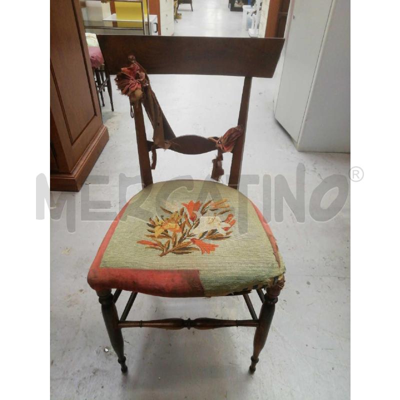 SEDIE PZ. 4 LEGNO VECCHIE  | Mercatino dell'Usato Moncalieri bengasi 2